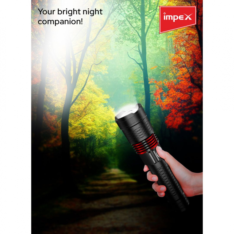 Impex Rechargeable LED Flash Light | HUNTER Z1
