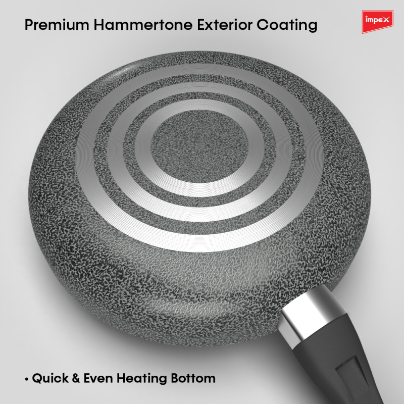 Impex Nonstick Granite Cookware 7Pcs | NCB 7104