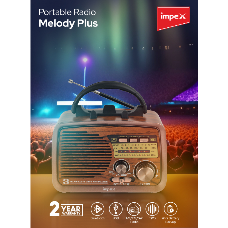 Impex Portable Radio |  Melody Plus